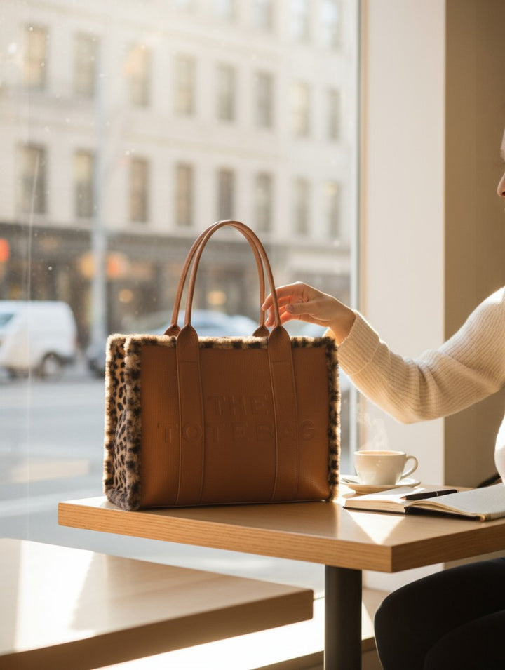 Large Tote Bag - Brown