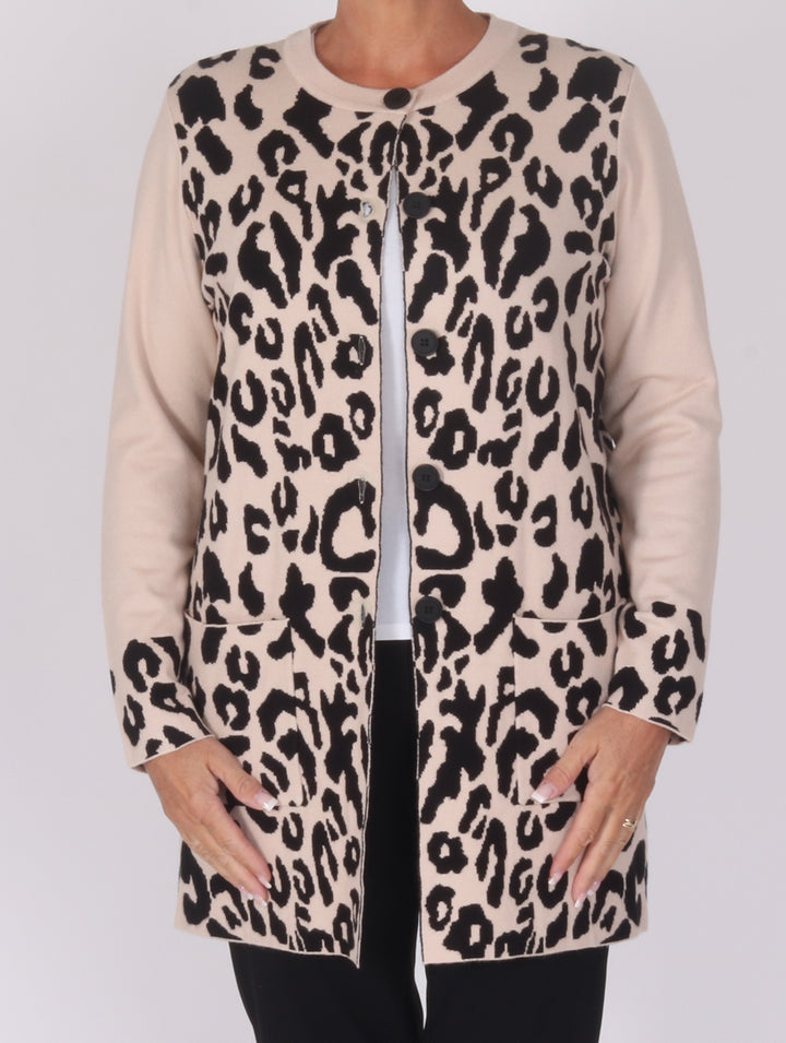 Luxury Cardigan - Beige/Black