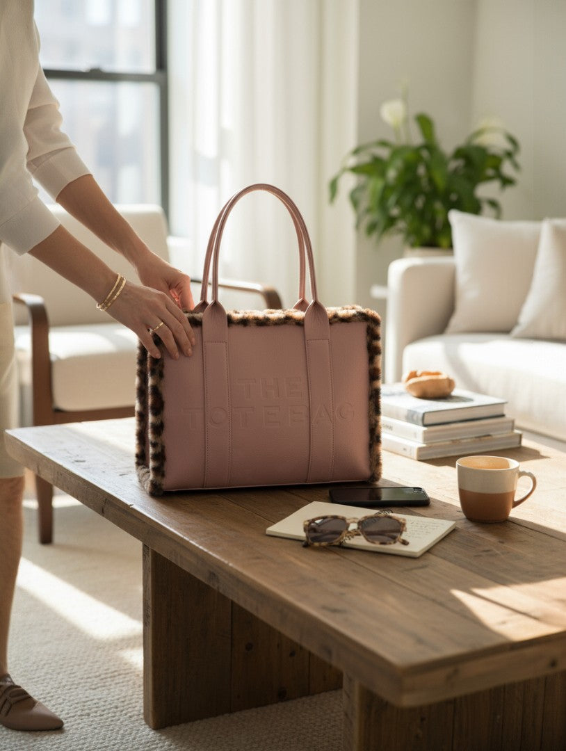 Large Tote Bag - Pink