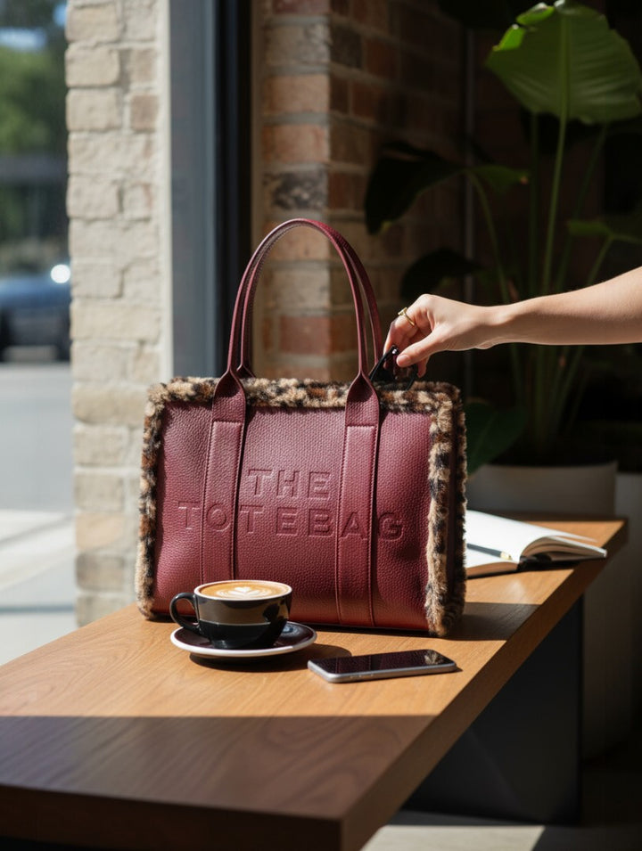 Large Tote Bag - Wine