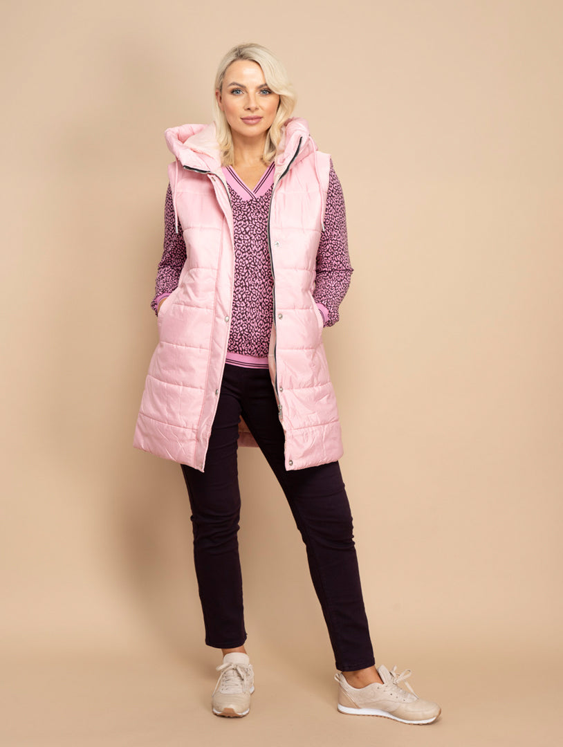 Sleeveless Jacket - Pink