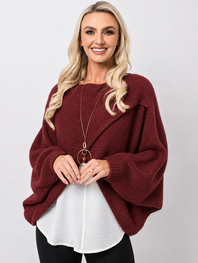 Cross Over Top - Plum - One Size