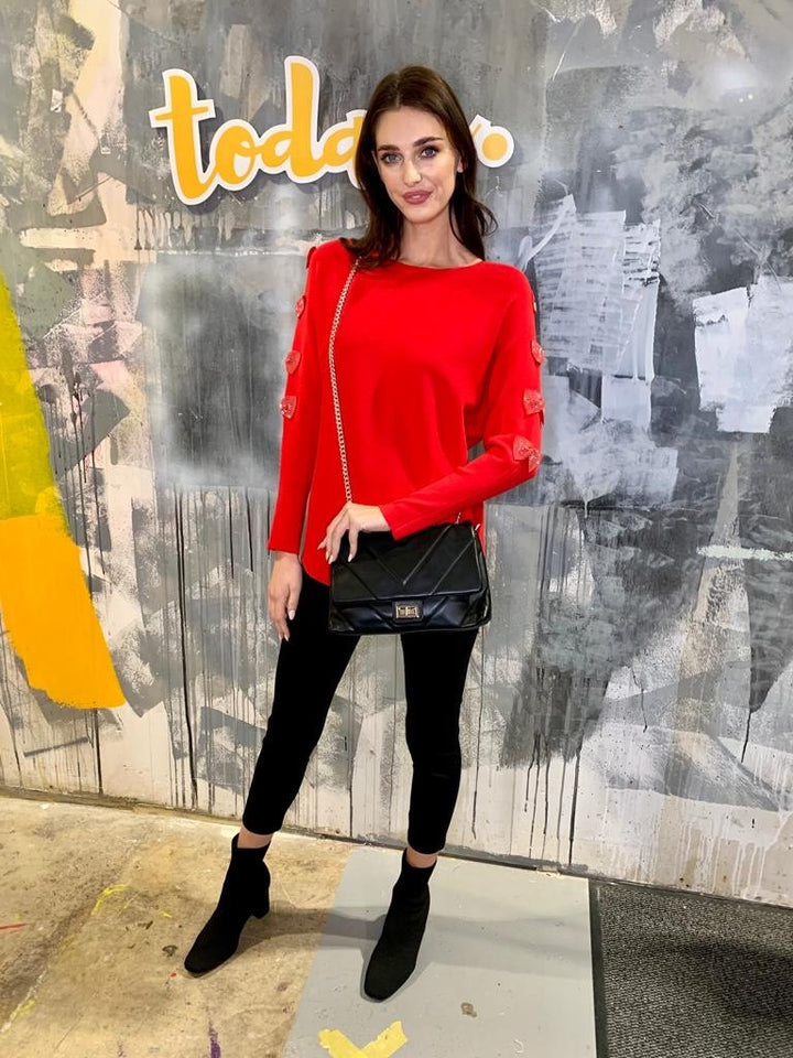 Bow Knitwear - Red