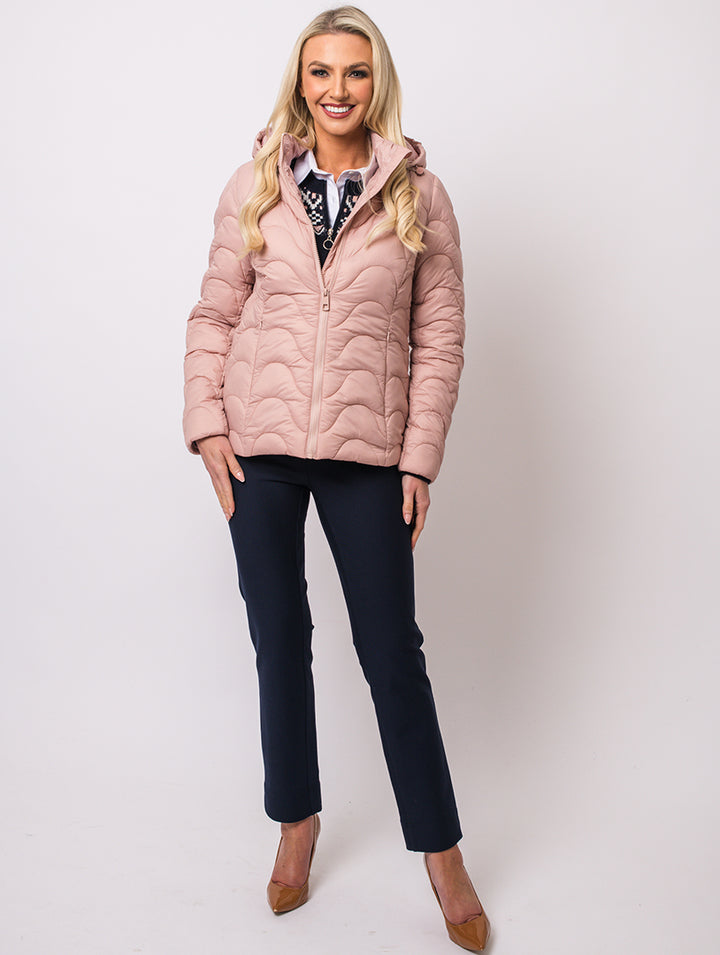 Padded Coat - Pale Rose