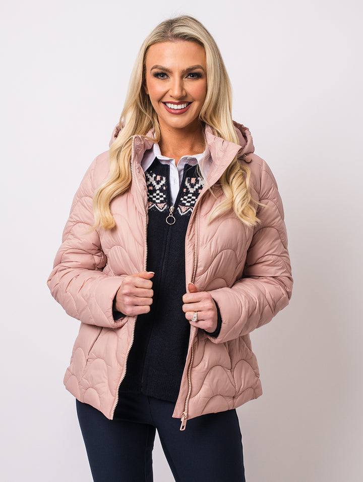 Padded Coat - Pale Rose