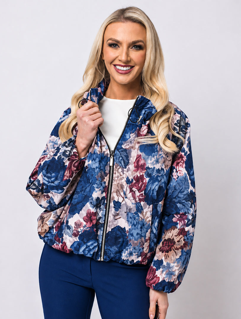 Floral Jacket - Royal - One Size