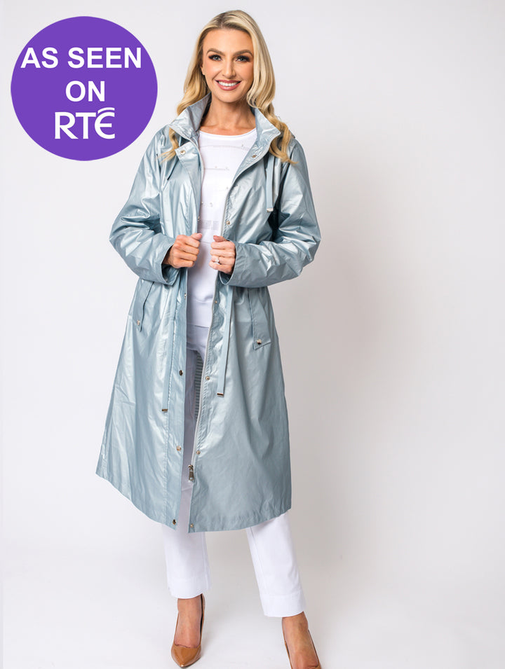 Longline Coat - Silver