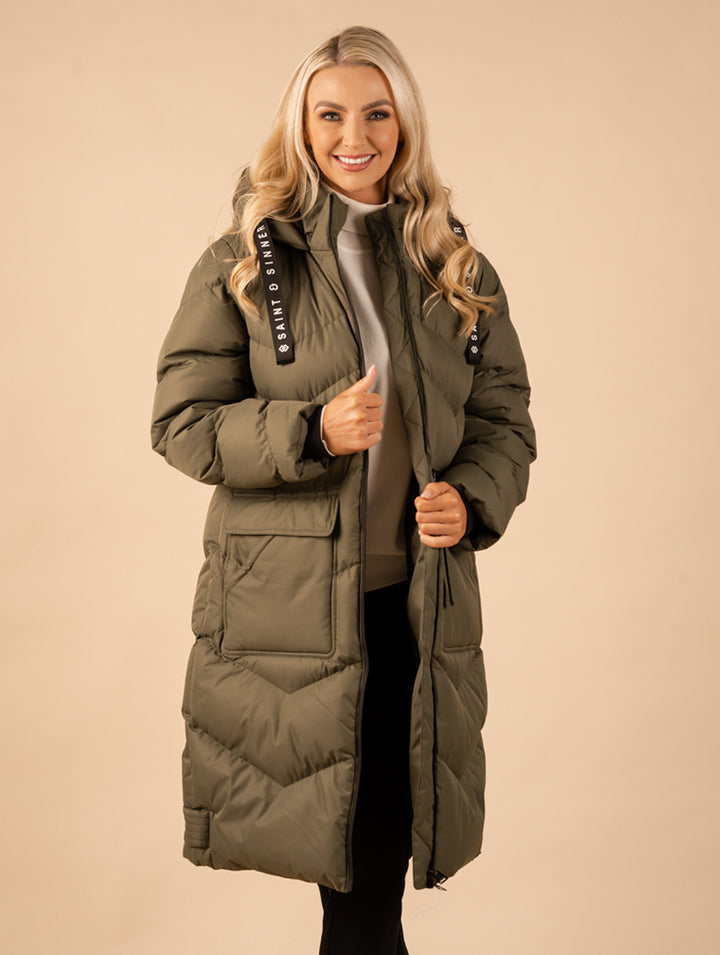 Nessie Padded Coat - Khaki