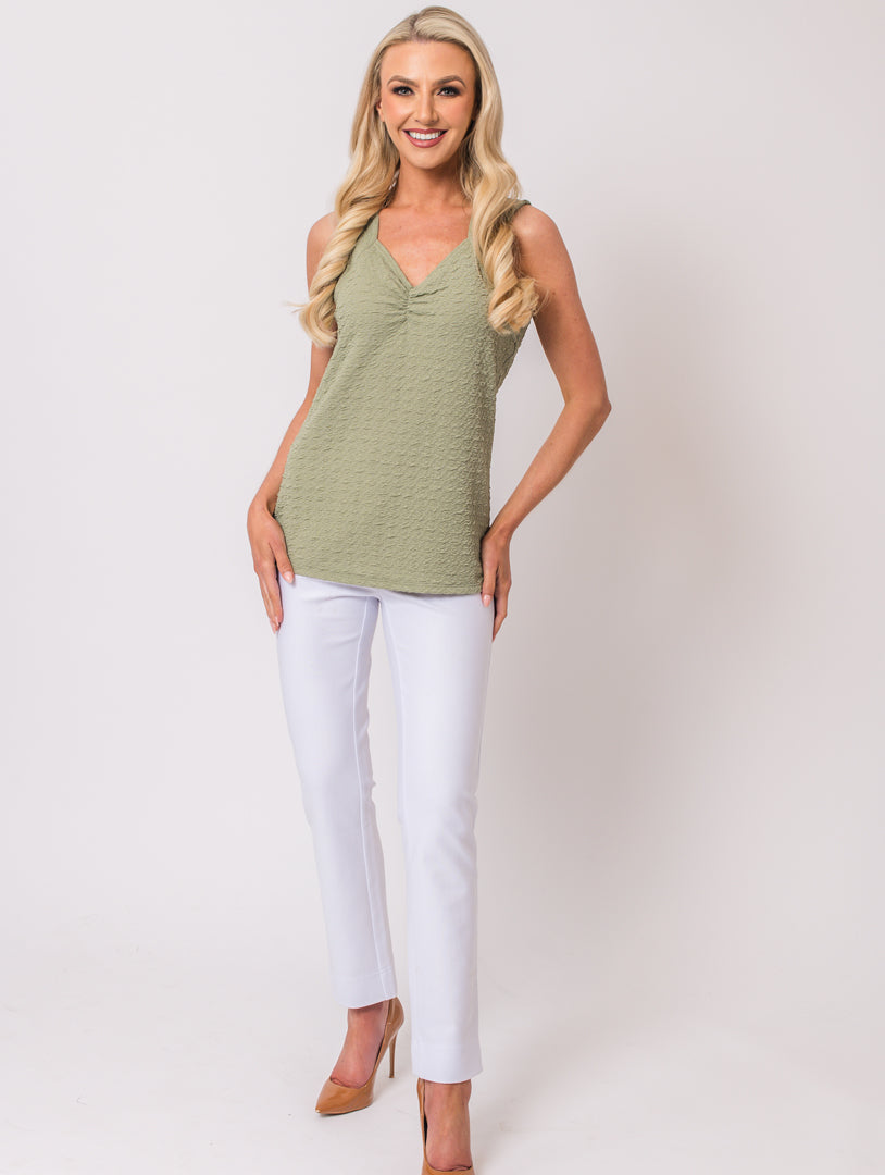 Sleeveless Vest - Lt Khaki