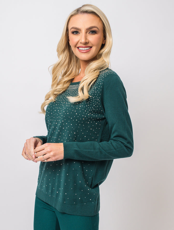 Diamonte Knit - Teal