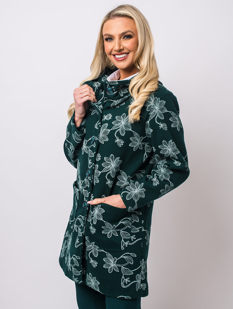 Embroidery Jacket - Pine