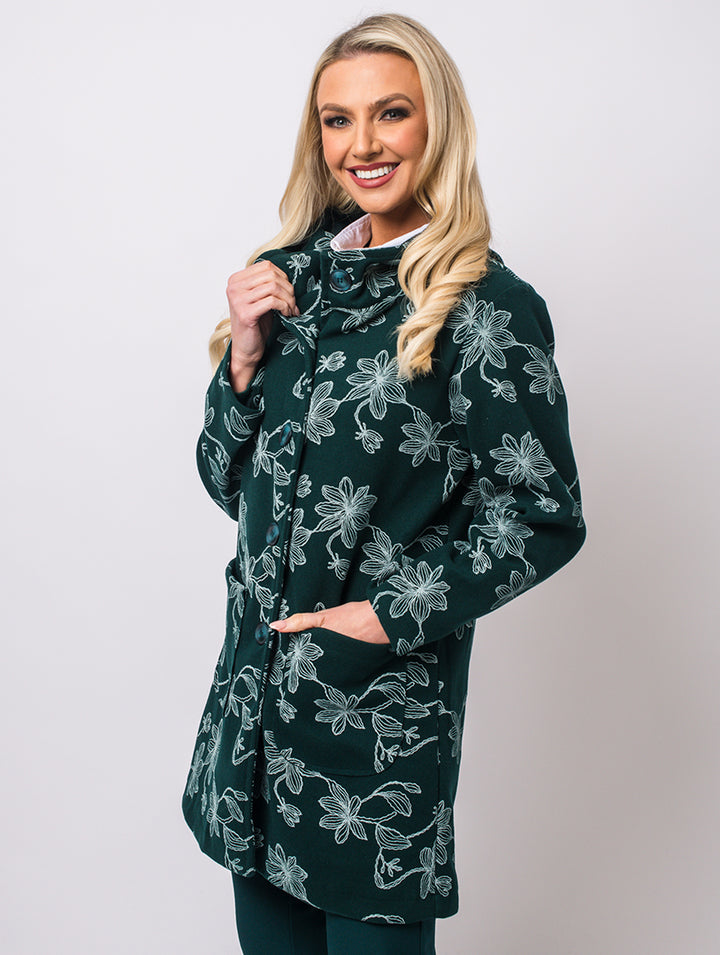 Embroidery Jacket - Pine