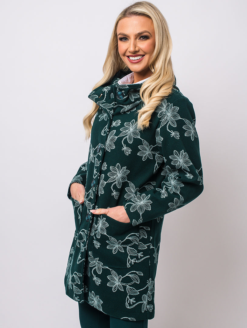 Embroidery Jacket - Pine