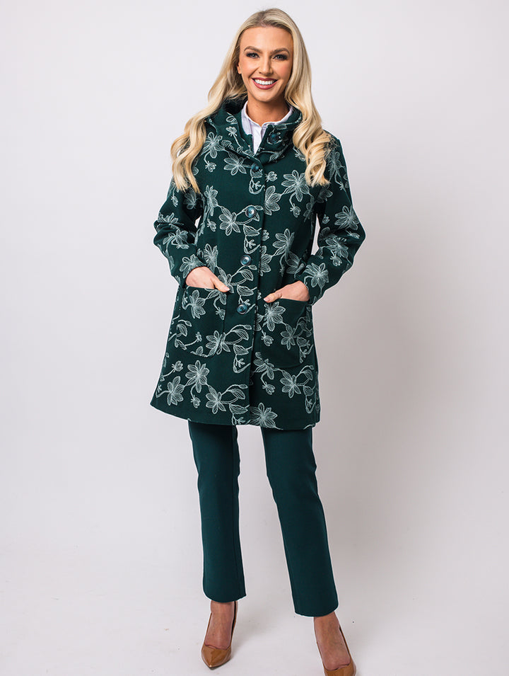 Embroidery Jacket - Pine