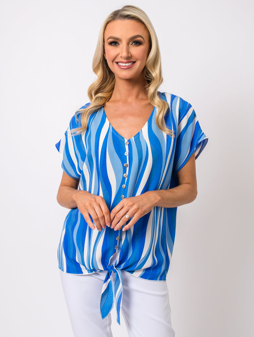 Tie Top - Blue