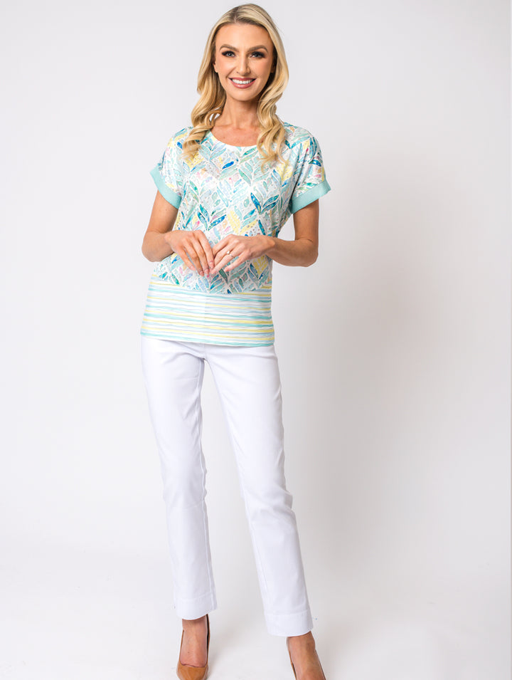 Sequence Top - Turq Multi