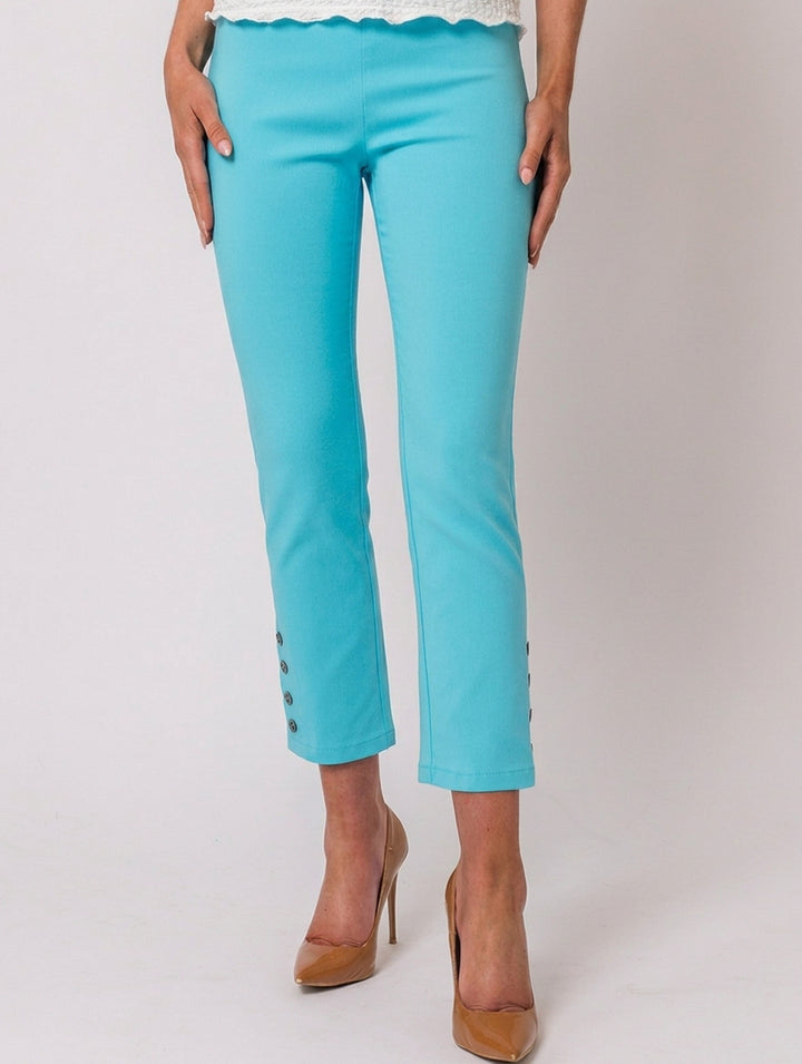 Button Crop Moda - Turq