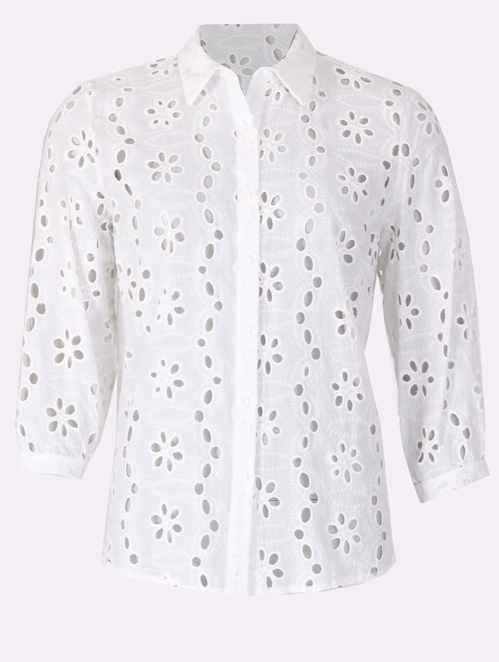 Embroidery Shirt - White