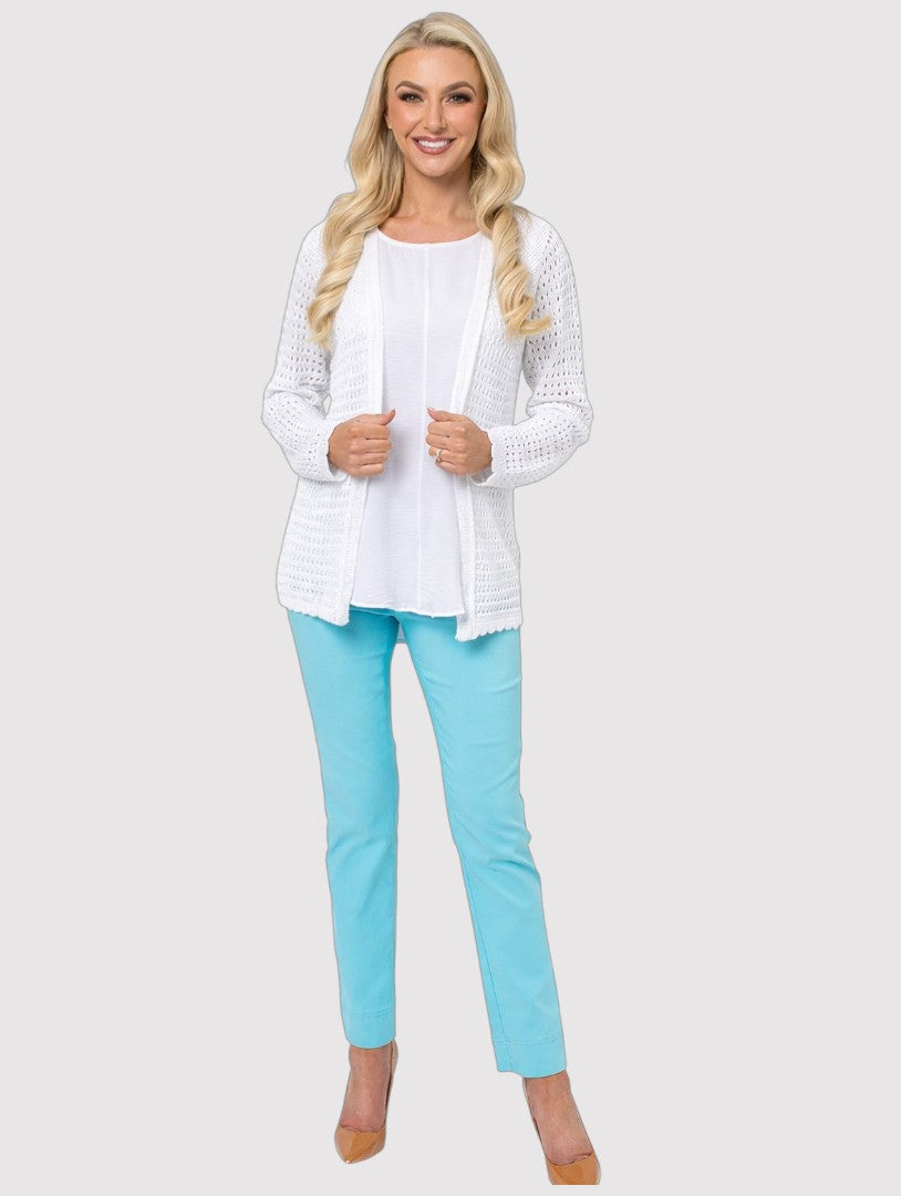 Edge to Edge Cardigan - White