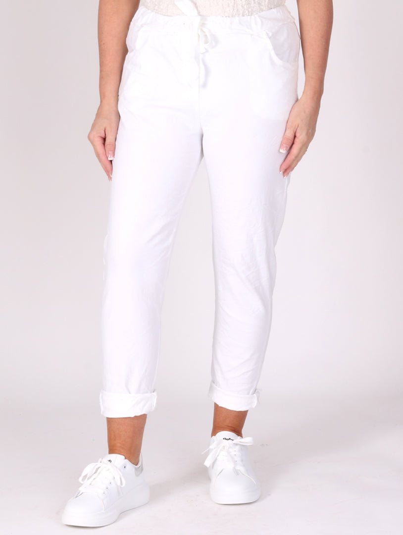 Luxury Magic Trousers - White
