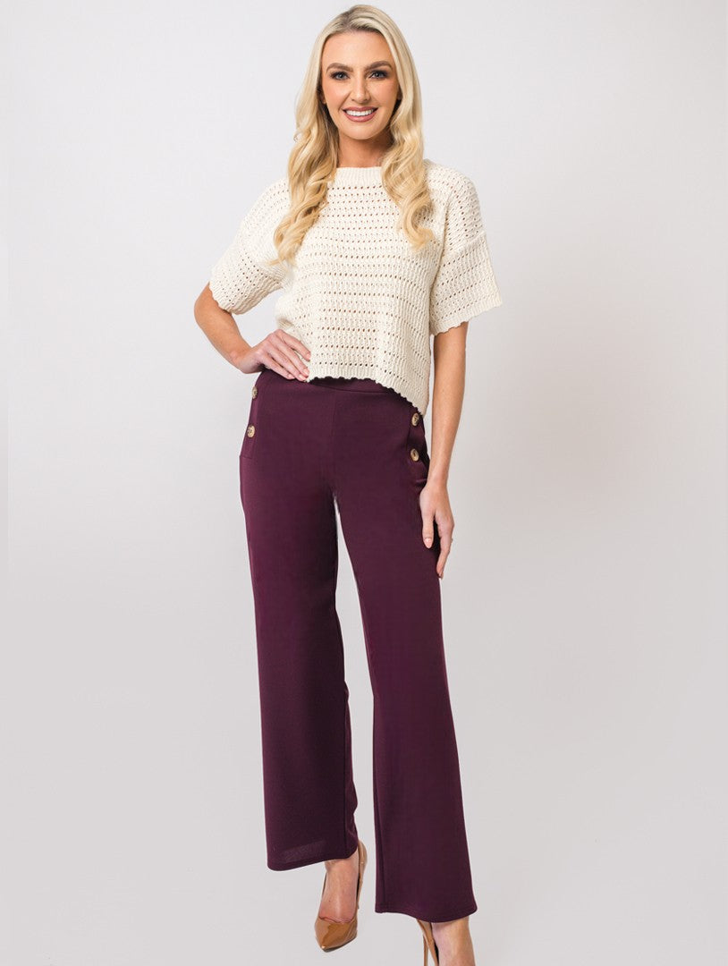 29" Katy Trousers - Wine